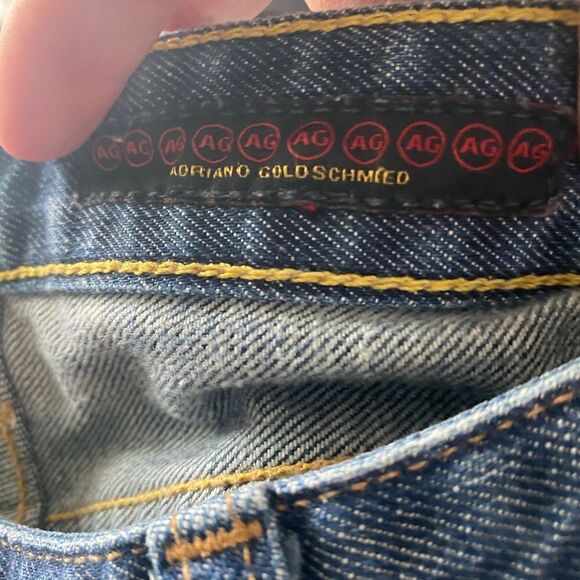 AG Adriano Goldschmied The Club Dark Wash Flare Jeans 31R - Picture 7 of 10